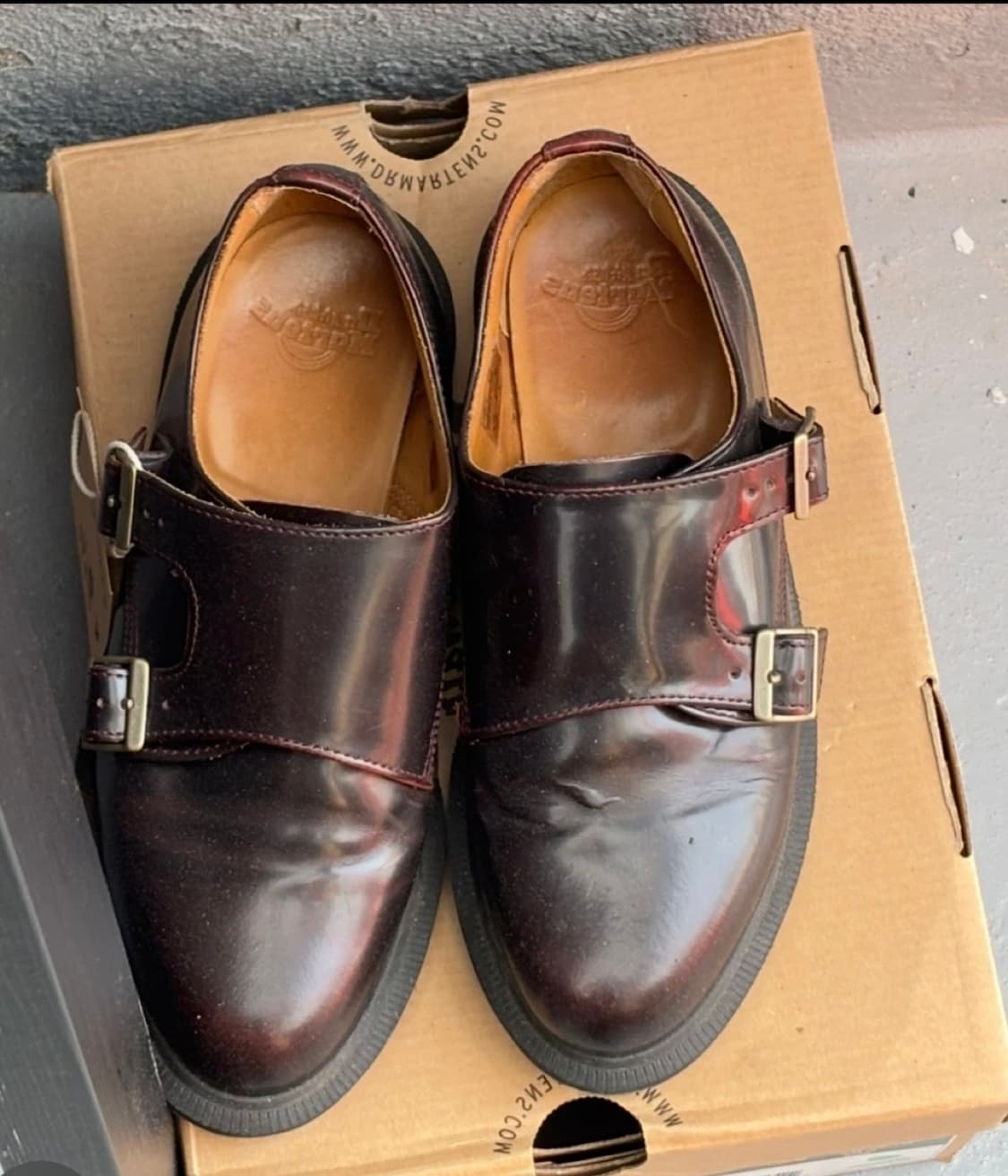 닥터마틴 클라리사 몽크 스트랩 버건디 상품이미지5