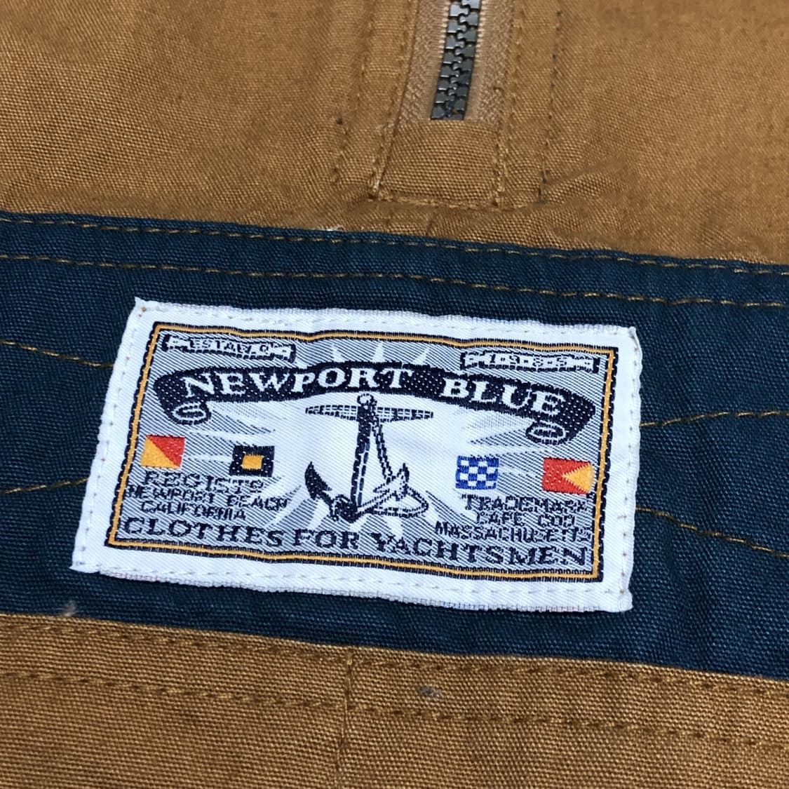 (L) 90's NEWPORT BLUE 올드스쿨 아노락 카멜 네이비 상품이미지3