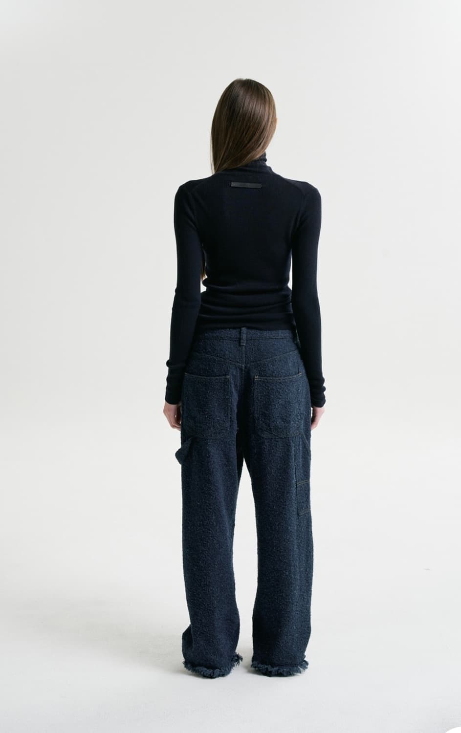 후왓웨어 Flow soft Turtleneck 네이비(M)새상품 상품이미지6