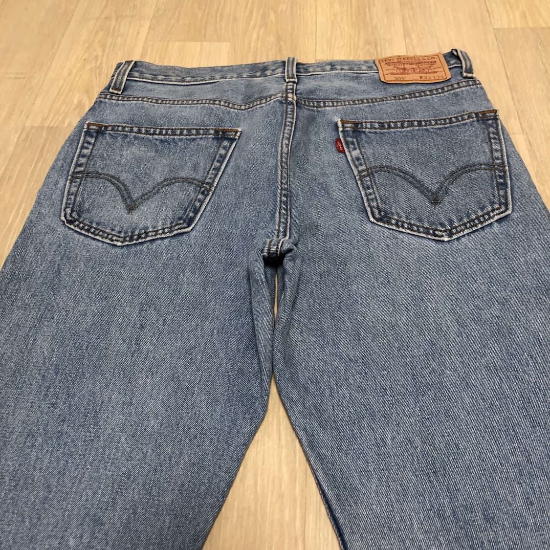 (33) 00's 리바이스 Levi's 505 레귤러핏 연청 데님 상품이미지7