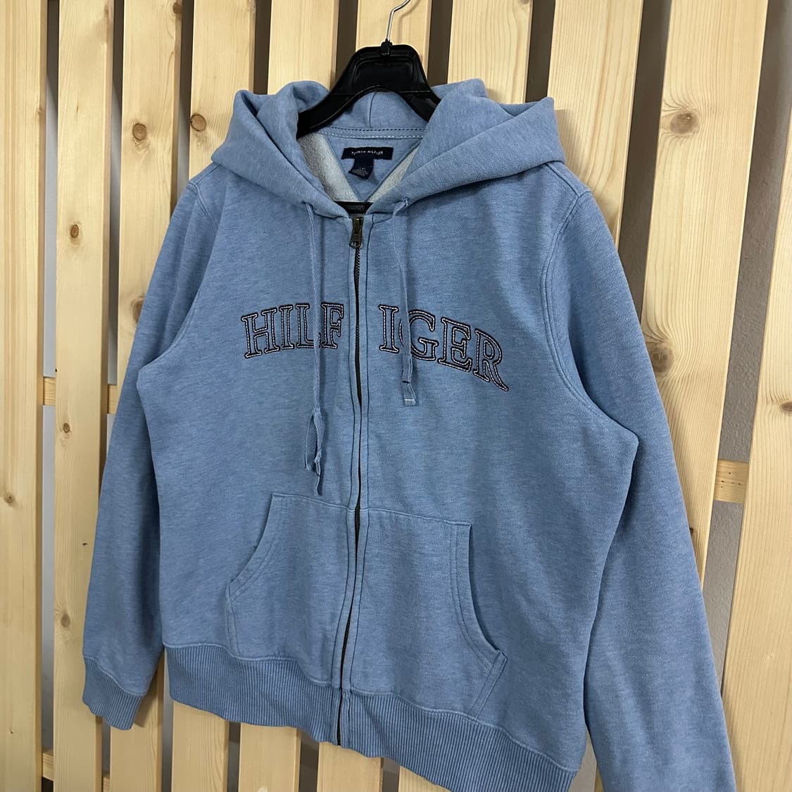 (M) 타미힐피거 스카이블루 후드집업 상품이미지4