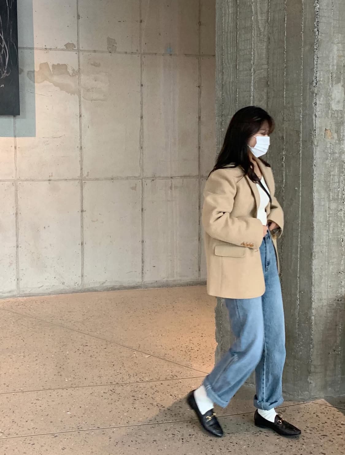 모로마켓 헤링본 울 재킷 상품이미지3