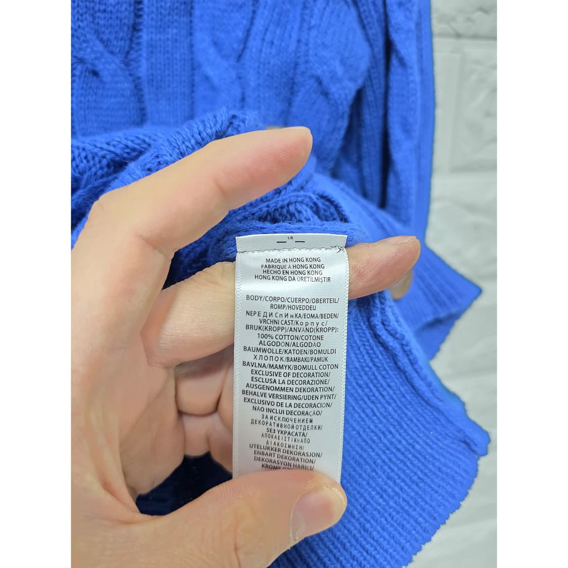 택포// 폴로 랄프로렌 케이블 니트 가디건 M 상품이미지3