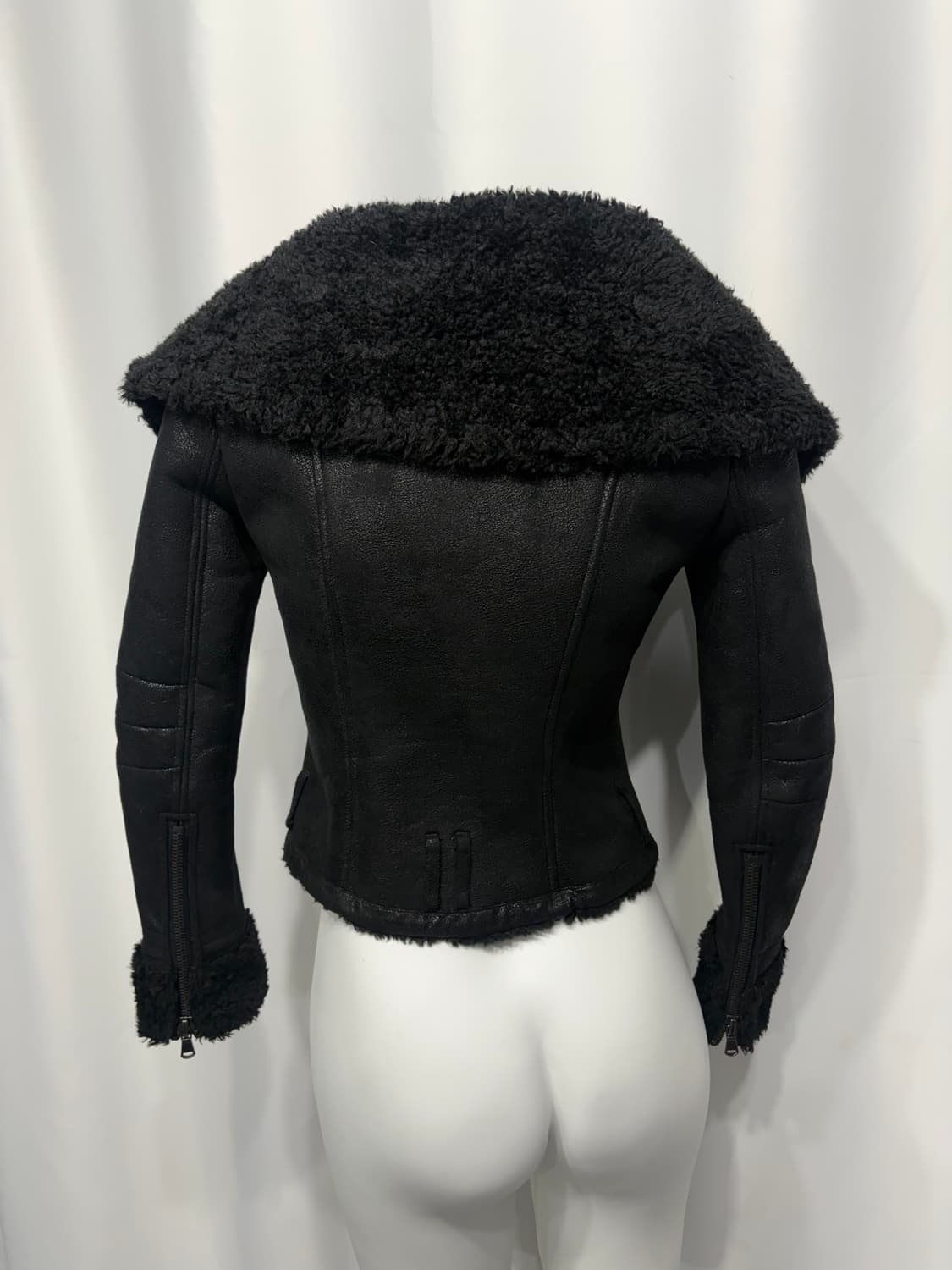 🎸블랙 숏 무스탕 자켓🎸 상품이미지6