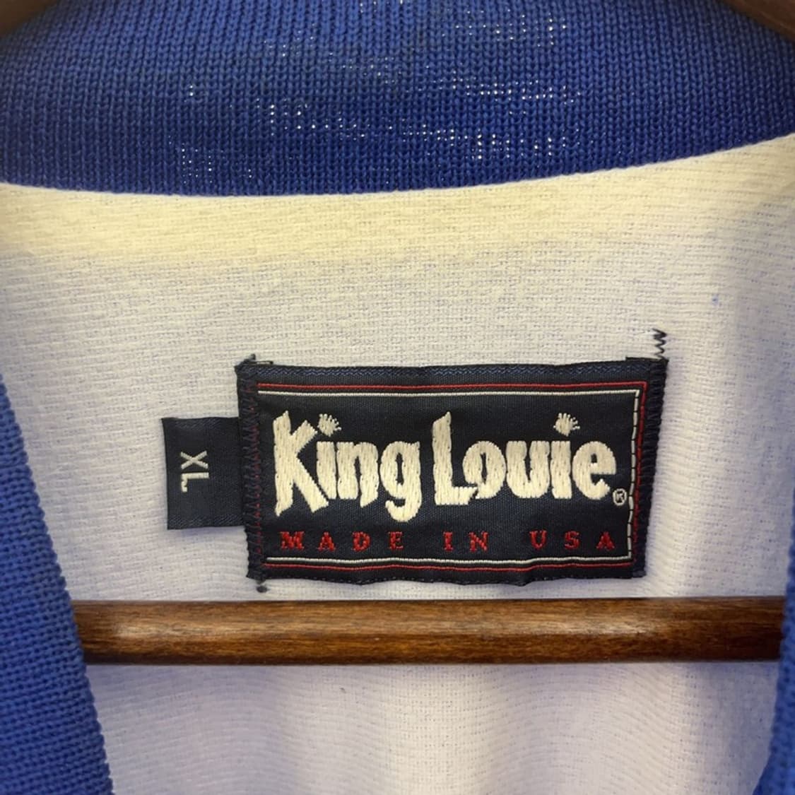 킹 루이 U.S.A 데비 레트로 펑크 새틴 바시티 자켓 XL C08741 상품이미지5