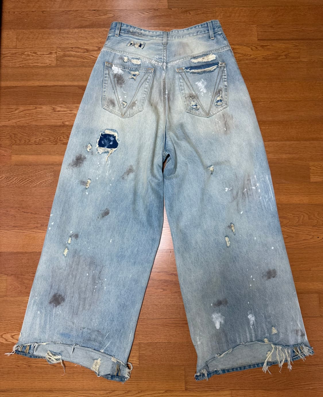 [32]베트멍 디스트레스드 연청 데님 상품이미지2