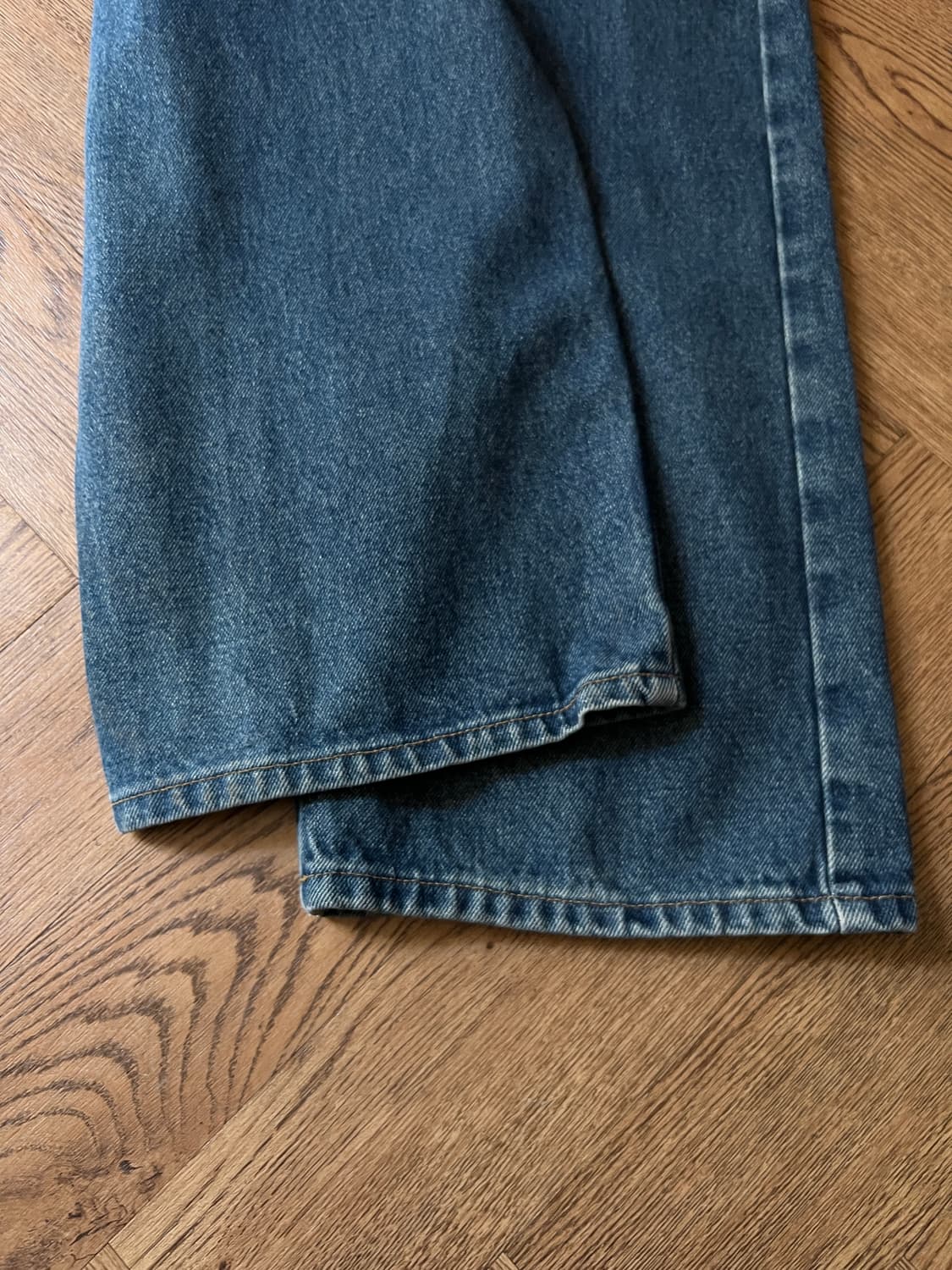 [40]칼하트 USA 미디엄블루 와이드 워크 데님 팬츠 상품이미지7