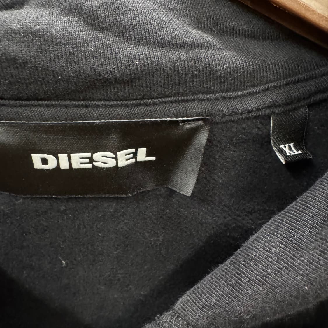 2019S/S 디젤 후드 집업 후면 스타 빅로고 포인트 블랙 상품이미지7