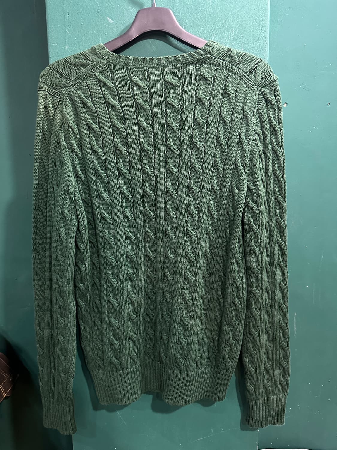 폴로 꽈베기니트 그린M 상품이미지3