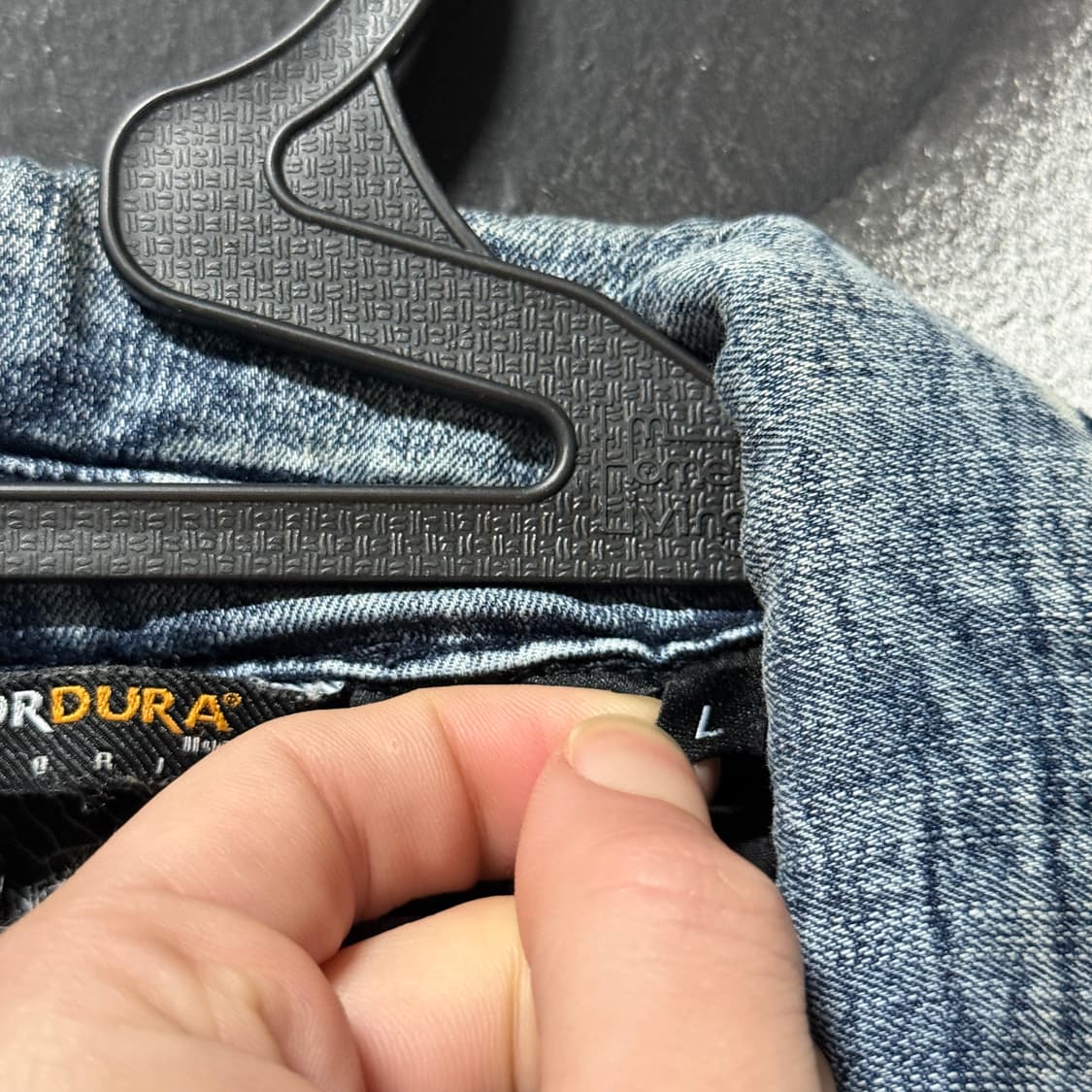 Cordura 코듀라 멀티 디테일 워싱 크롭 데님 바이커 자켓 상품이미지8
