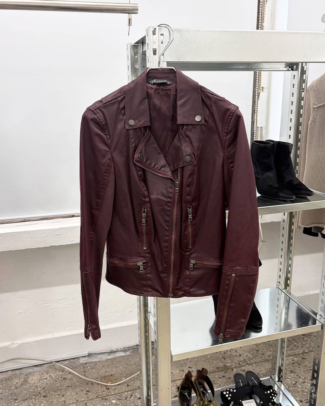 아르마니 익스체인지 코티드 라이더 자켓 상품이미지1