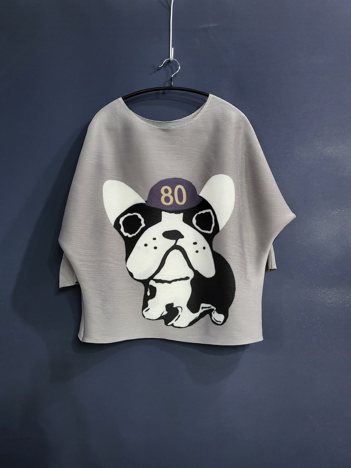 프렌치 불독 모티브 플리츠 상품이미지1