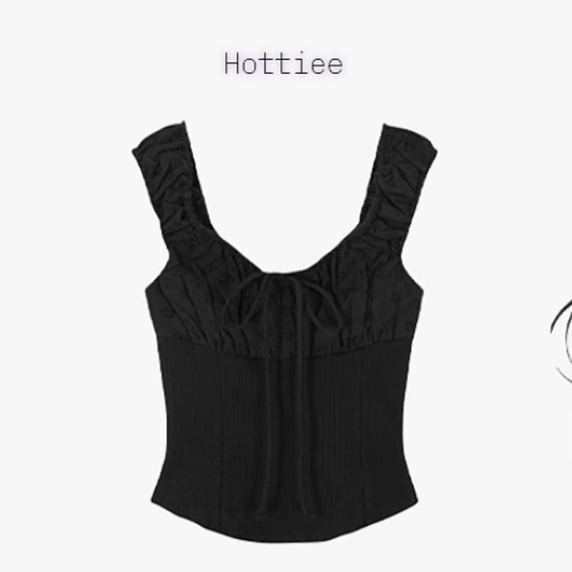 하티 최유라 펀칭 블라우스 블랙 상품이미지1
