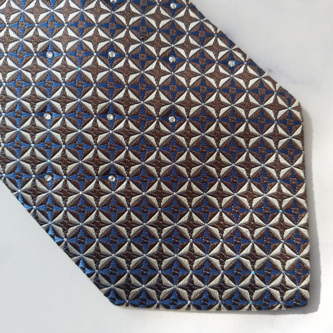 니나리치 실크 브라운 패턴 넥타이 8.7cm A+등급 K2065
 상품이미지6