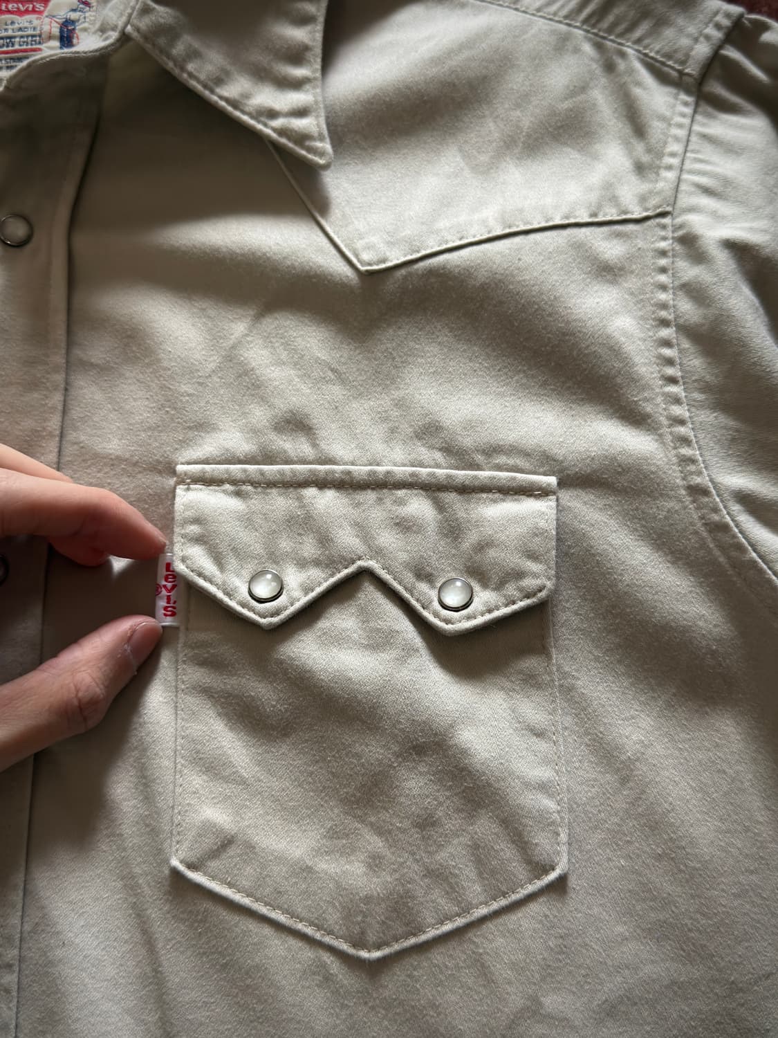 90s Levi's Cowgirl baby satin 웨스턴 셔츠 상품이미지6