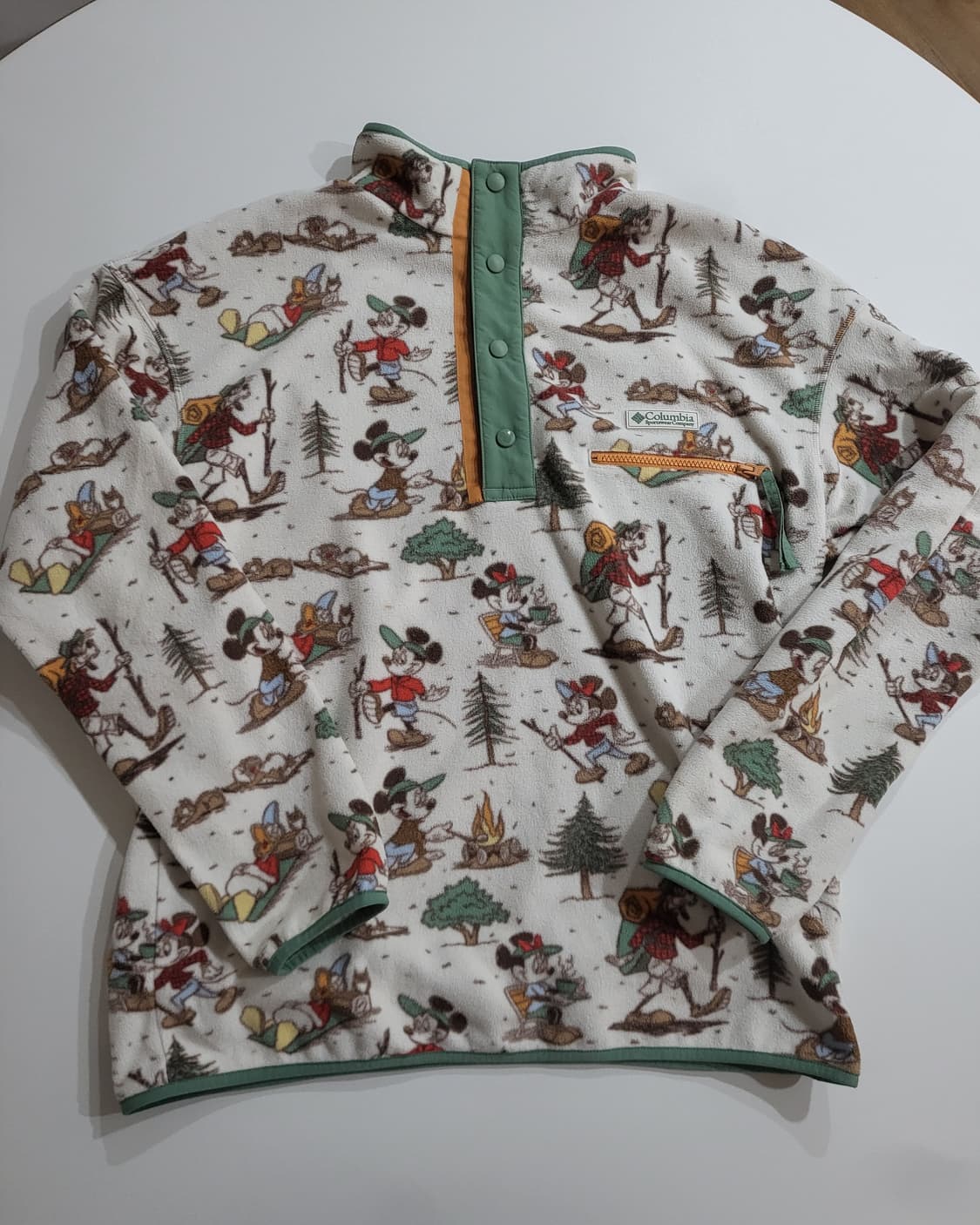 콜롬비아 디즈니 미키 후리스 L 사이즈 판매해요 상품이미지1