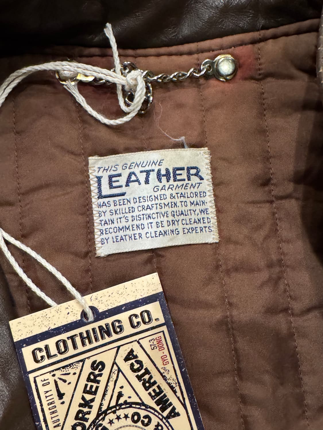 70s Leather garment 브라운 싱글 레더자켓 (40) 상품이미지7