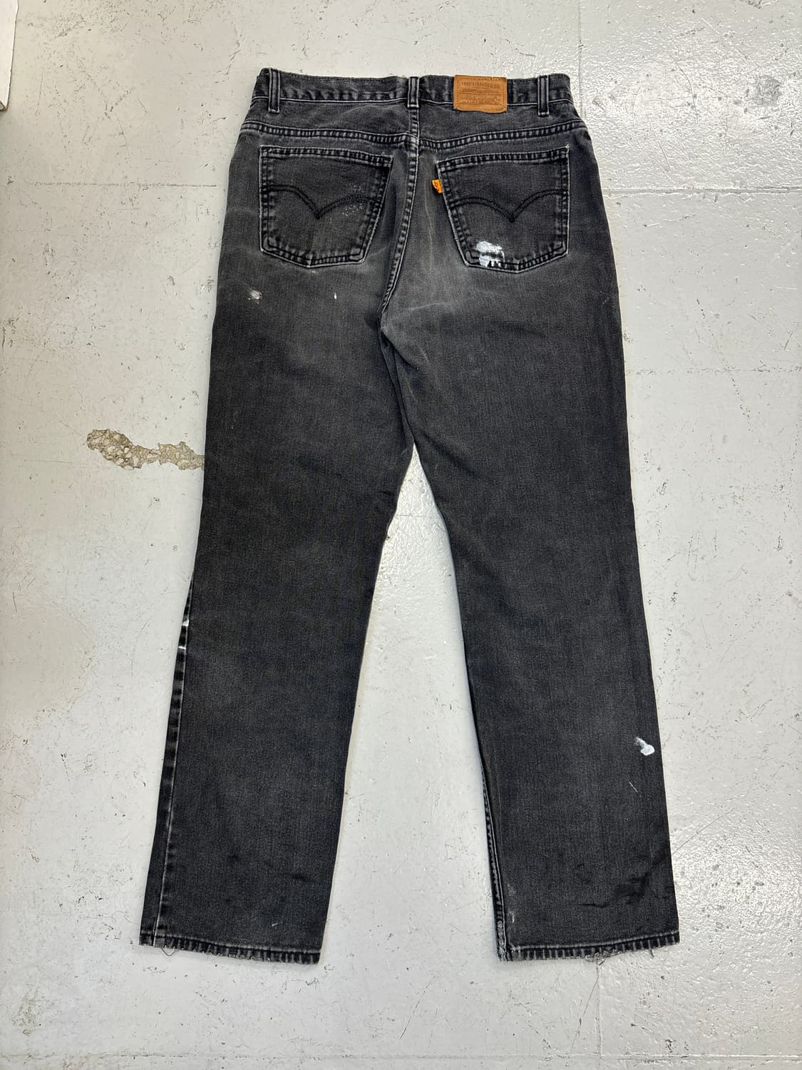 90's 리바이스 50619 오렌지탭 흑청  상품이미지6