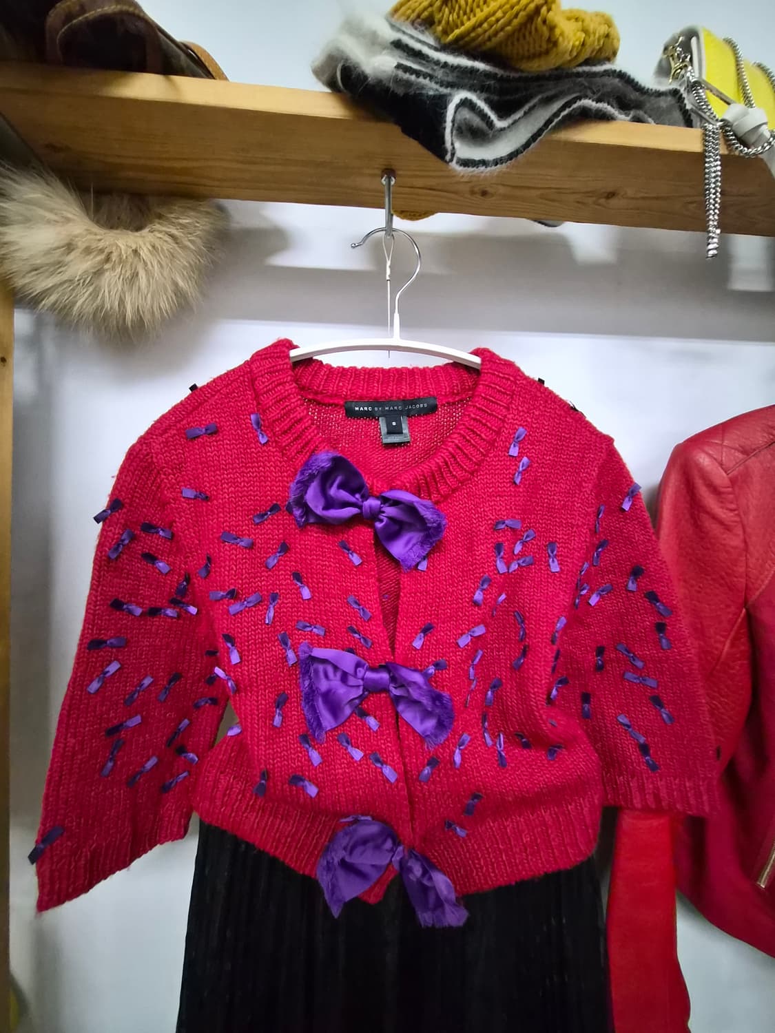 마크제이콥스 리본가디건. 오즈세컨 도트샤 스커트 상품이미지2