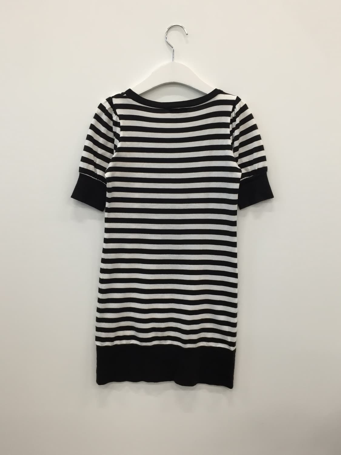 Jpn Y2k Striped Skull Graphic Tunic Top 상품이미지6