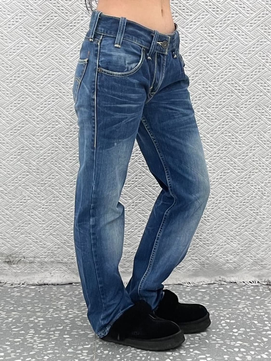 리바이스 504 빈티지레트로 00s 워싱 데님팬츠 30인치 C10967 상품이미지2