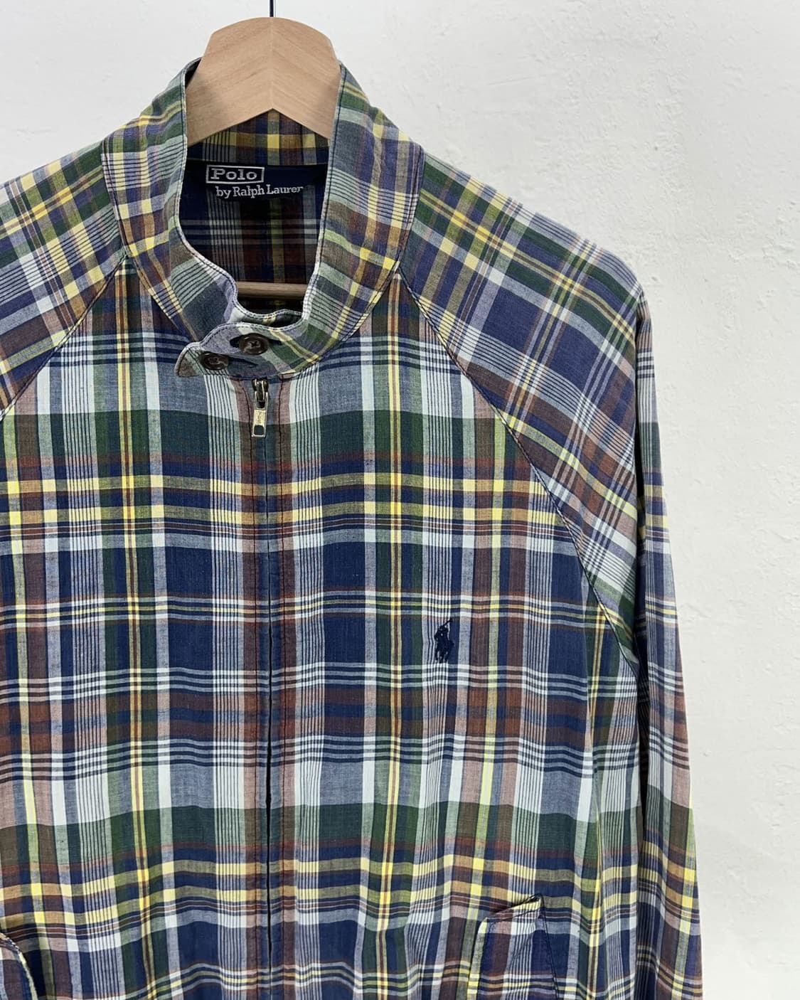 폴로 랄프로렌 마드라스 체크 바라쿠타 코튼 자켓 상품이미지3