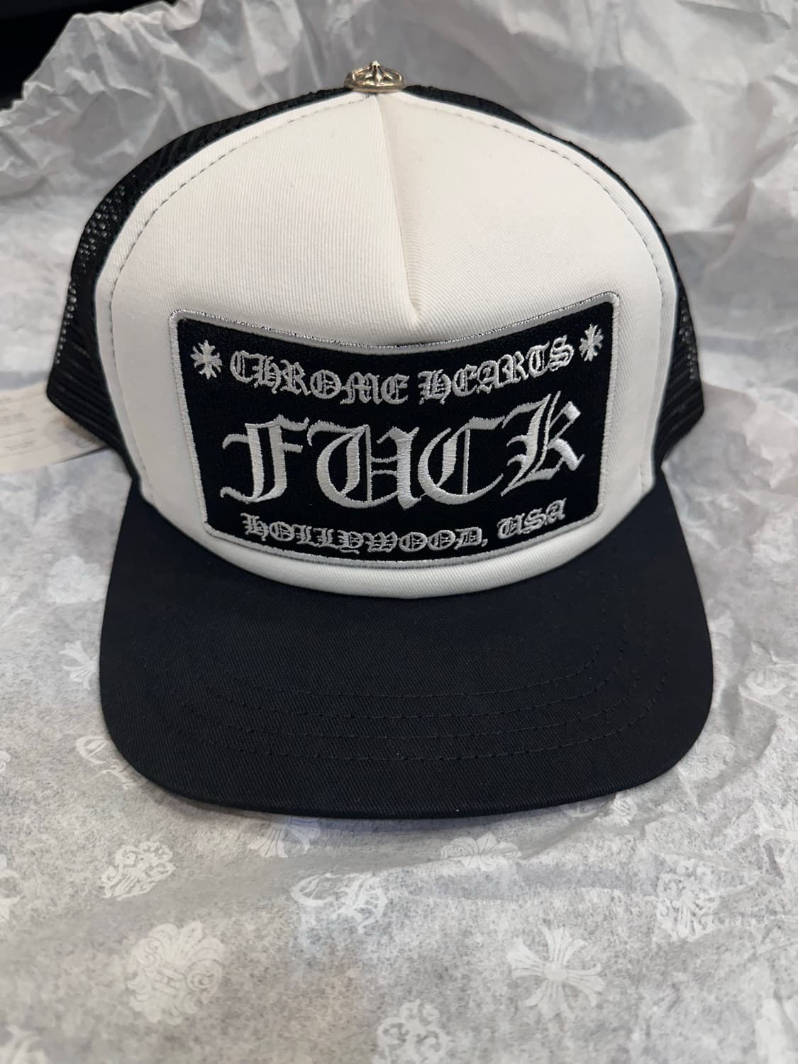 크롬하츠 트러커 캡 fuck 화이트 상품이미지1