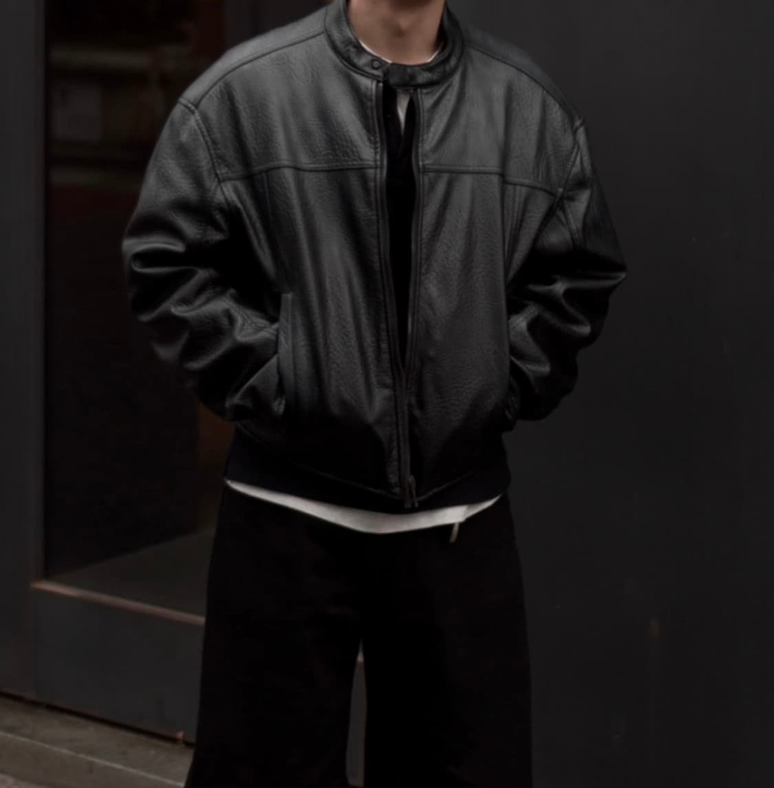 자라 라이더 버팔로 소가죽 자켓 XL 상품이미지1