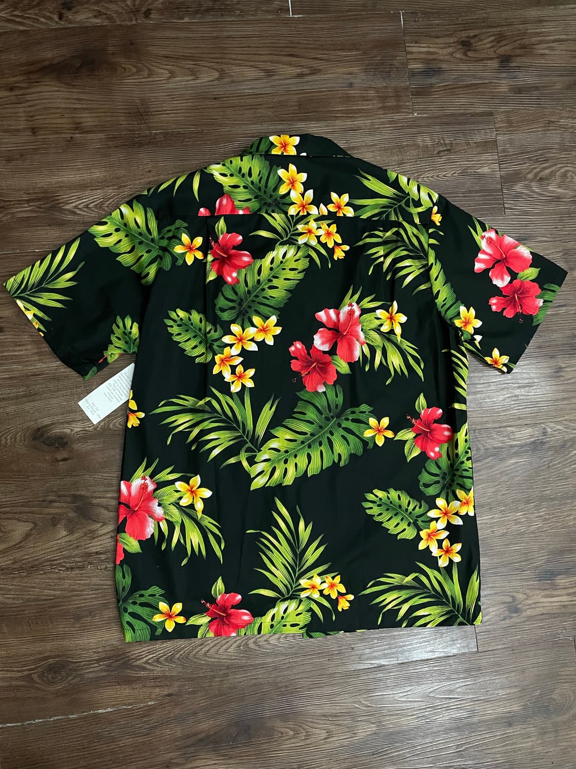 RJC Made In Hawaii 히비스커스 트로픽 하와이안 셔츠 블랙 상품이미지9