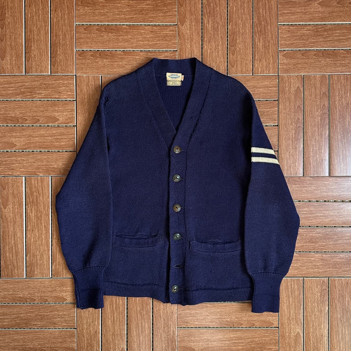 50‘s Hubbard’s wool letterman cardigan 상품이미지1