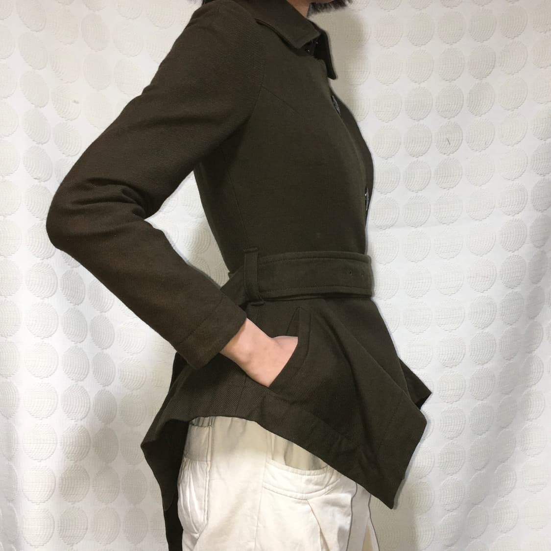 비비안 웨스트우드 크롭 바이커 울 코트 상품이미지2