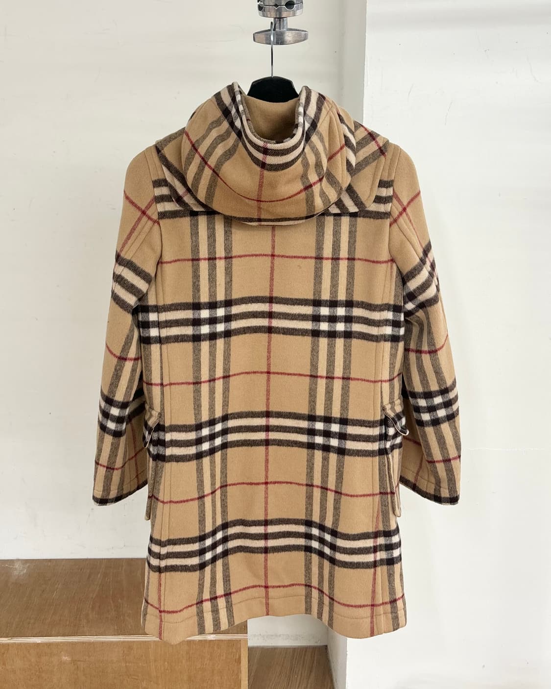 버버리 노바 체크 울 더플 코트 상품이미지6