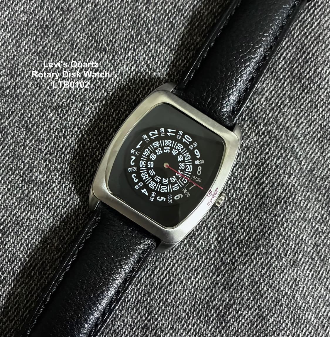 2000s Levi's Quartz Rotary Disk Watch 상품이미지4