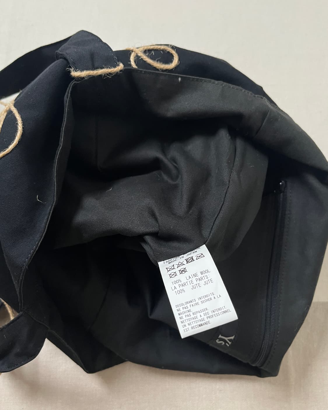 요지야마모토 울 엠브로이더리 토트백 Y’s yohji yamamoto 상품이미지5