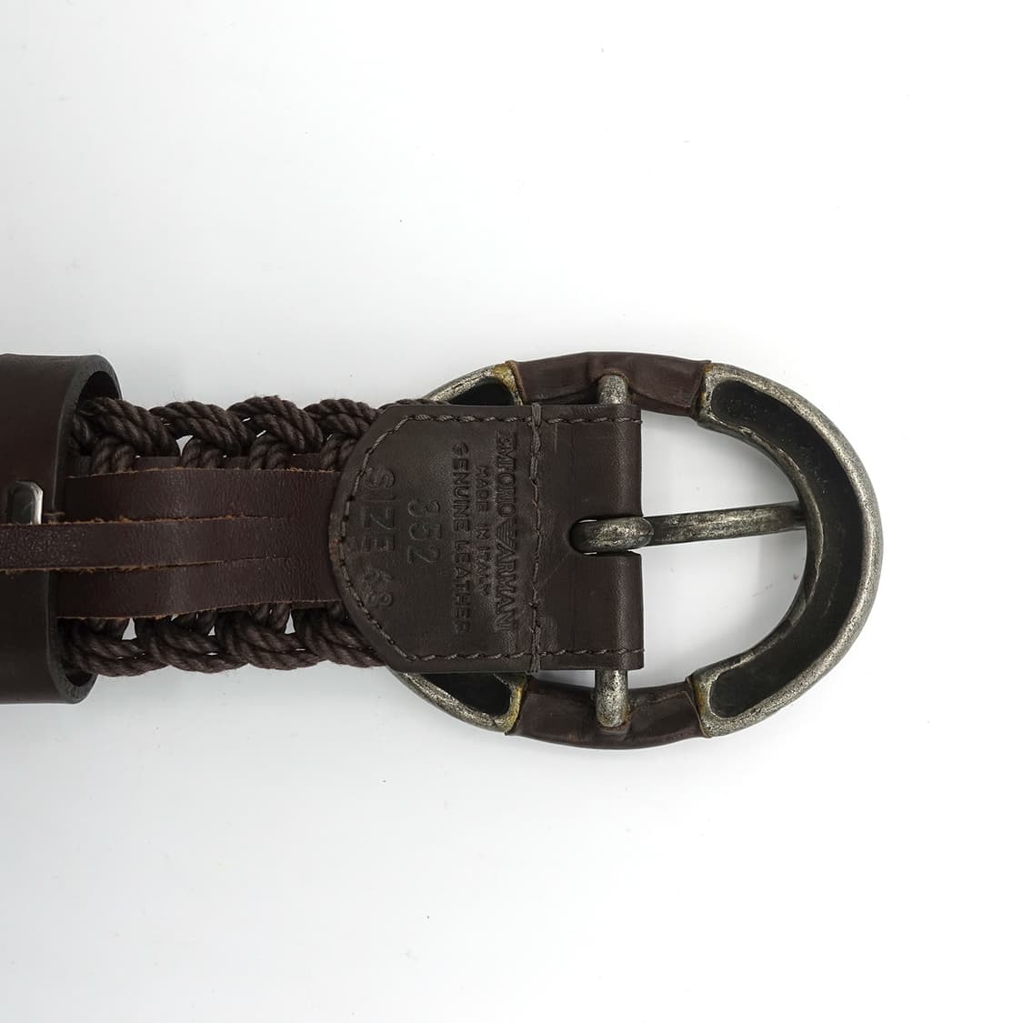 EMPORIO ARMANI 엠포리오 아르마니 아티잔 브라운 루프 벨트 상품이미지4