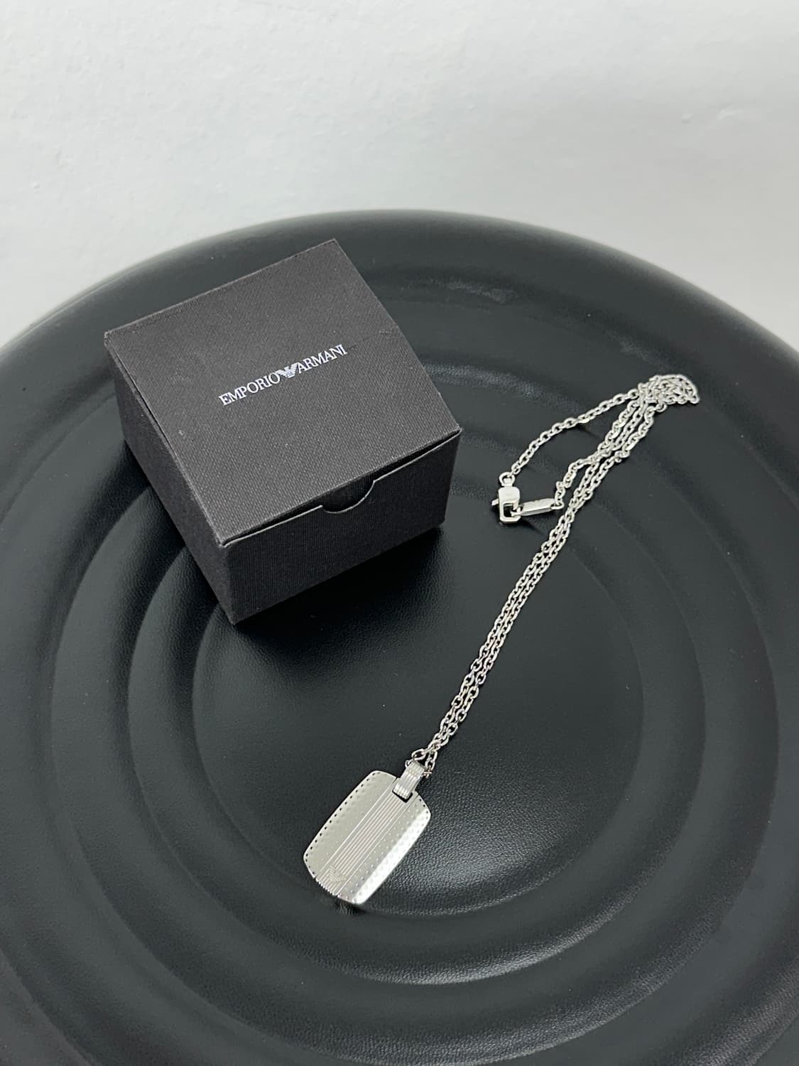 Emporio Armani Eagle Dog Tag Necklace  상품이미지4