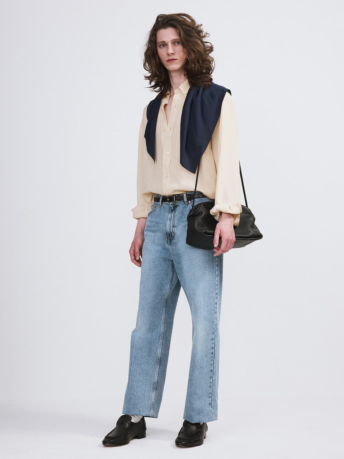 렉토 26SS 링클 플루이드 셔츠 버터 베이지 상품이미지3