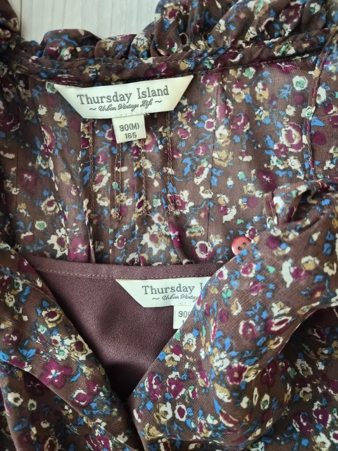 [Thursday Island] 감성 가득 빈티지 플라워 민소매 원피스 상품이미지3