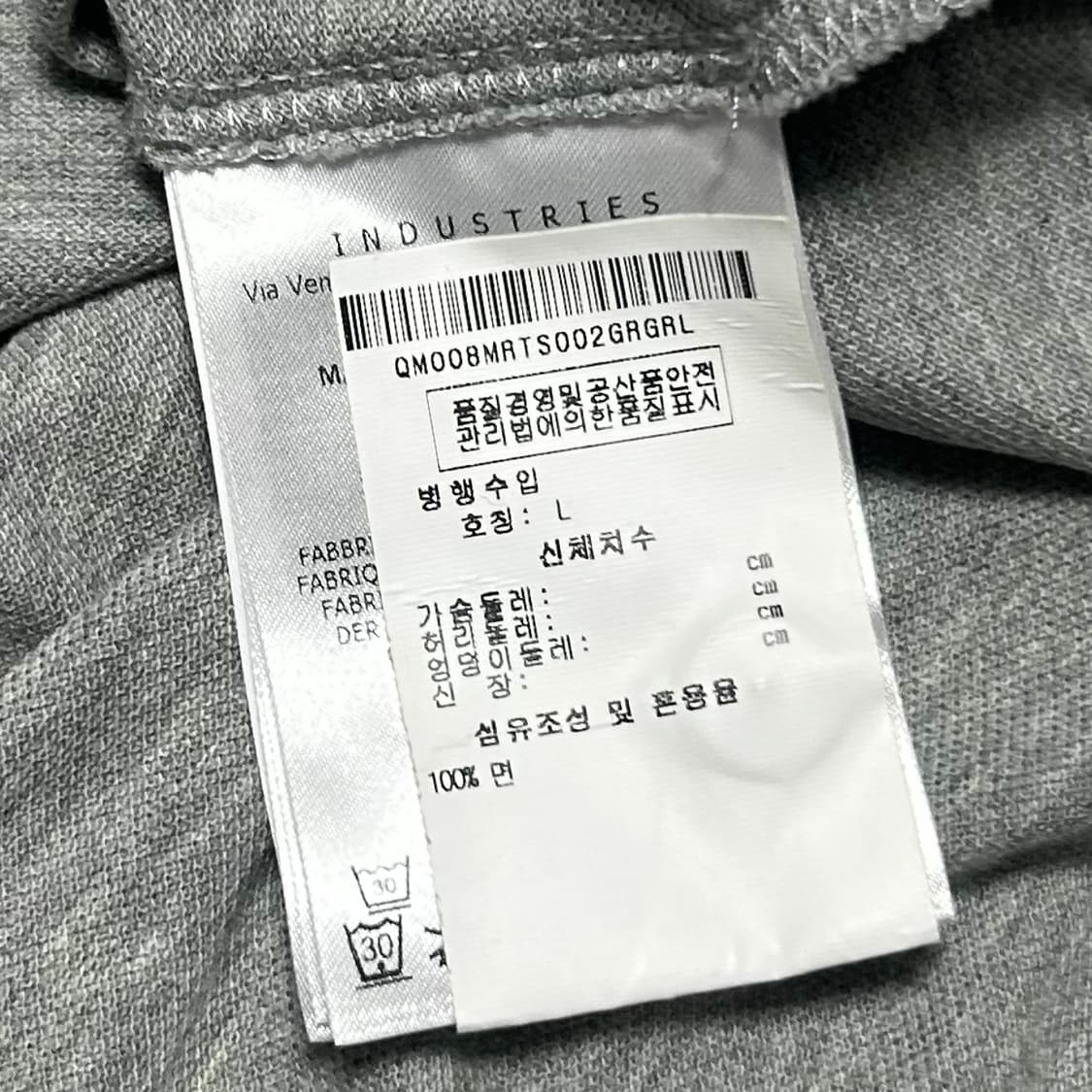 L 몽클레어 여성용 그레이 카라 반팔 티셔츠 상품이미지5