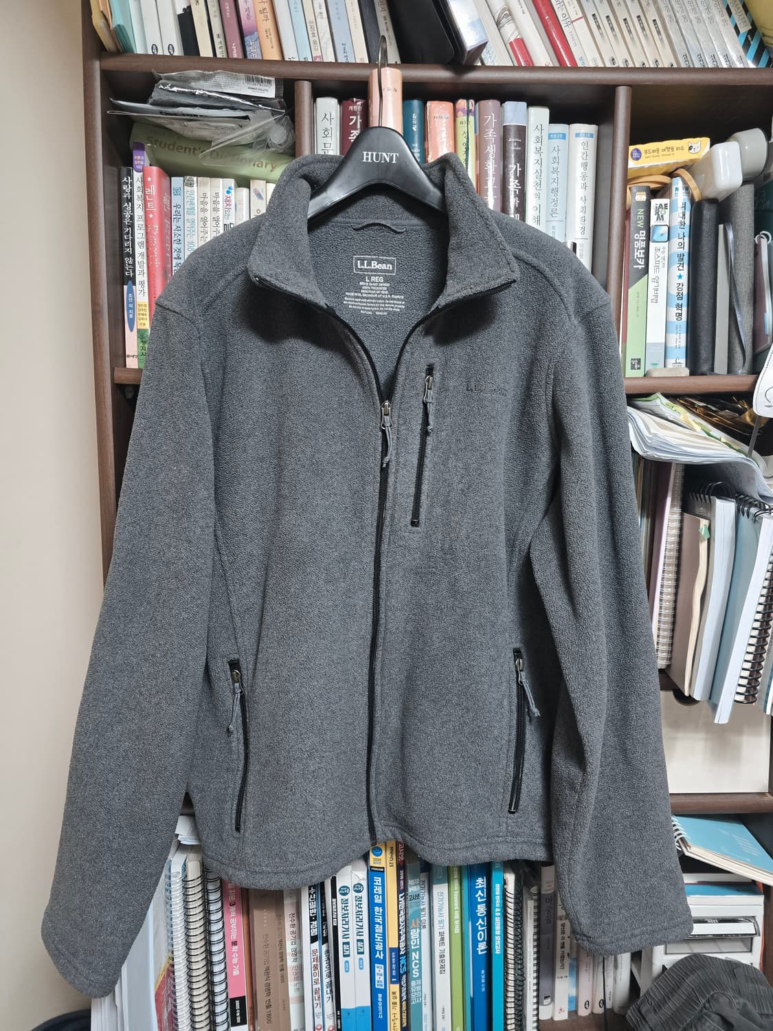 L L Bean 엘엘빈 그레이 플리스 집업 자켓 
L 상품이미지2