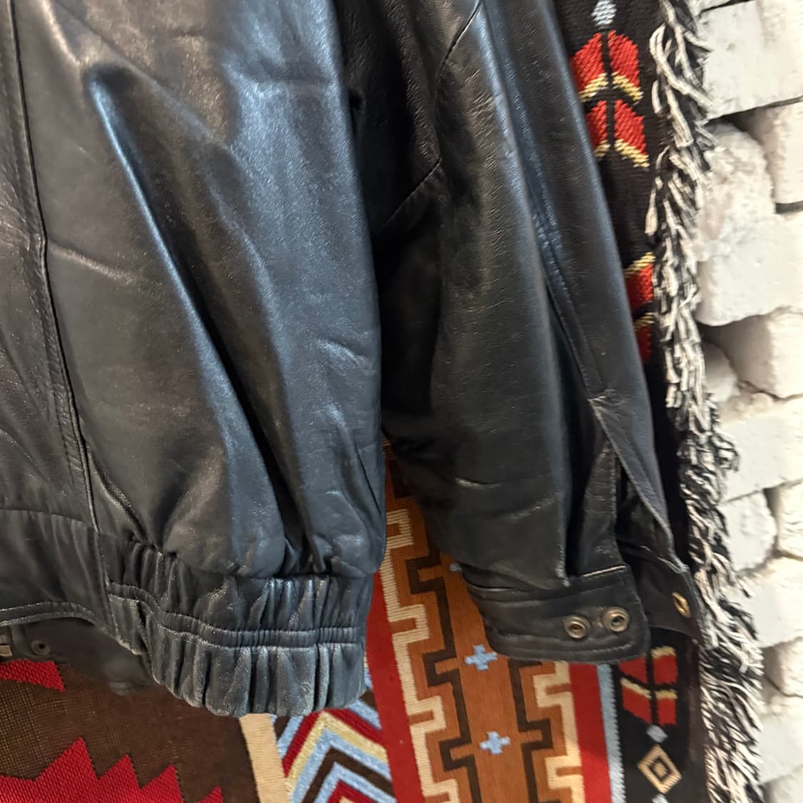빈티지 천연 양가죽 레더 자켓 상품이미지6
