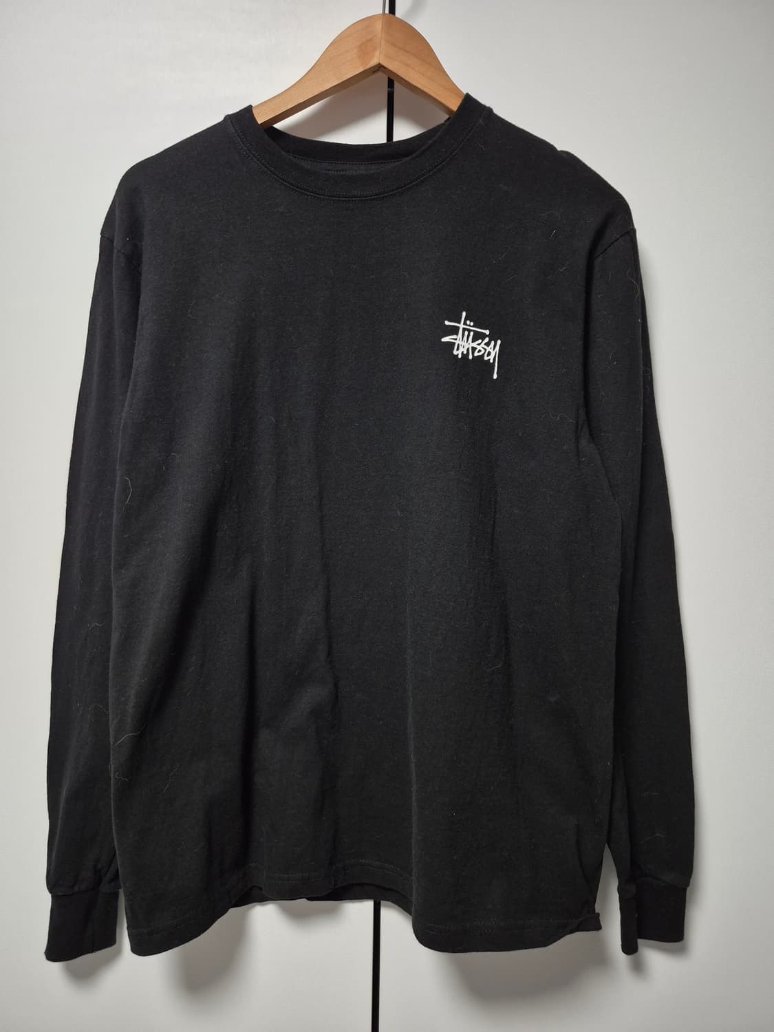 스투시 베이직 스투시 롱슬리브 티셔츠 블랙 남성 M사이즈 상품이미지2