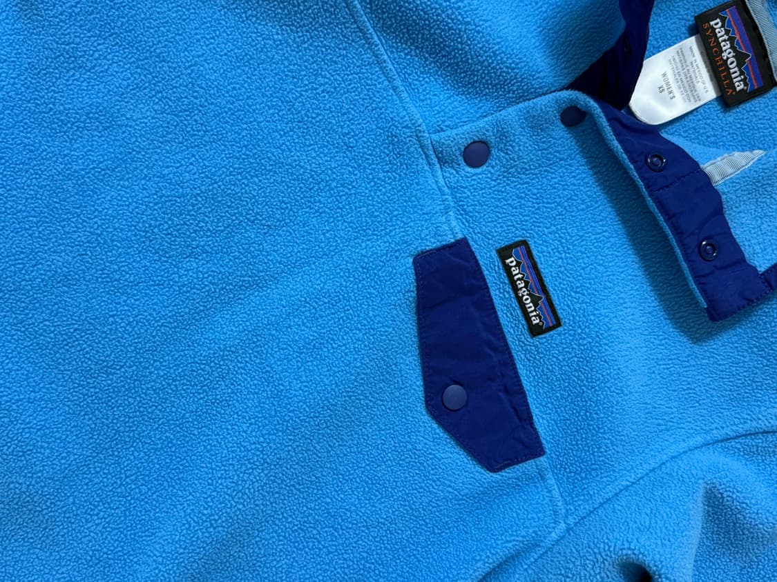 XS) 파타고니아 신칠라 플리스 반집업 블루 상품이미지2