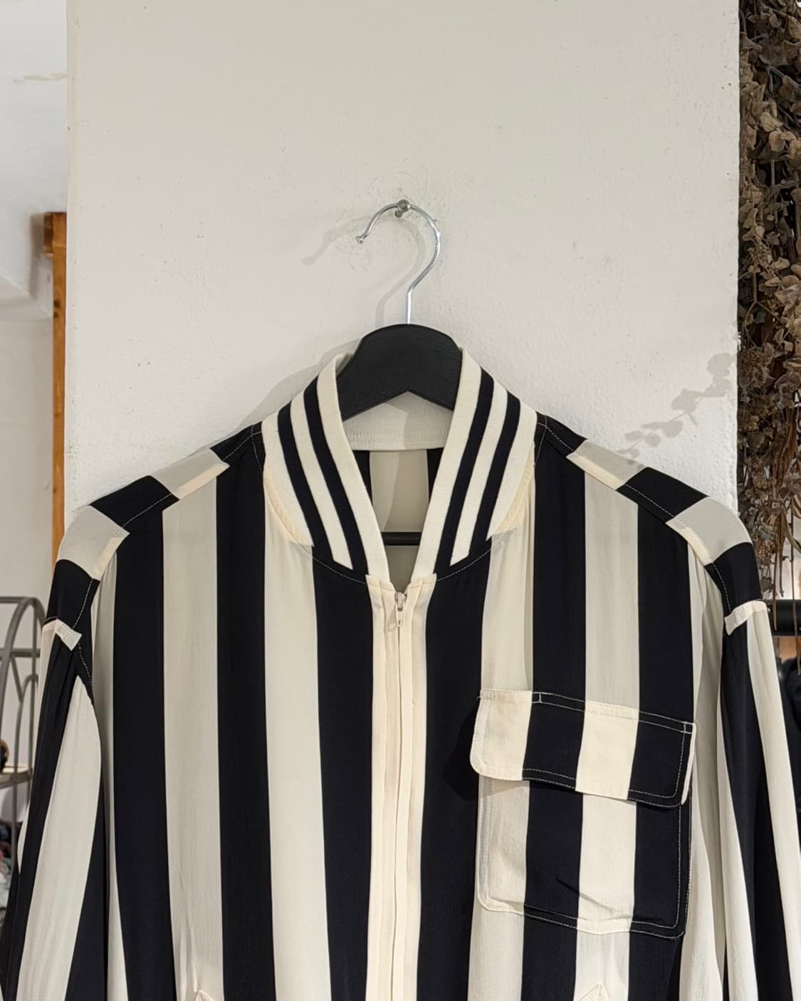 크리스찬 디올 몬슈어 스트라이프 새틴 블루종 자켓 상품이미지4