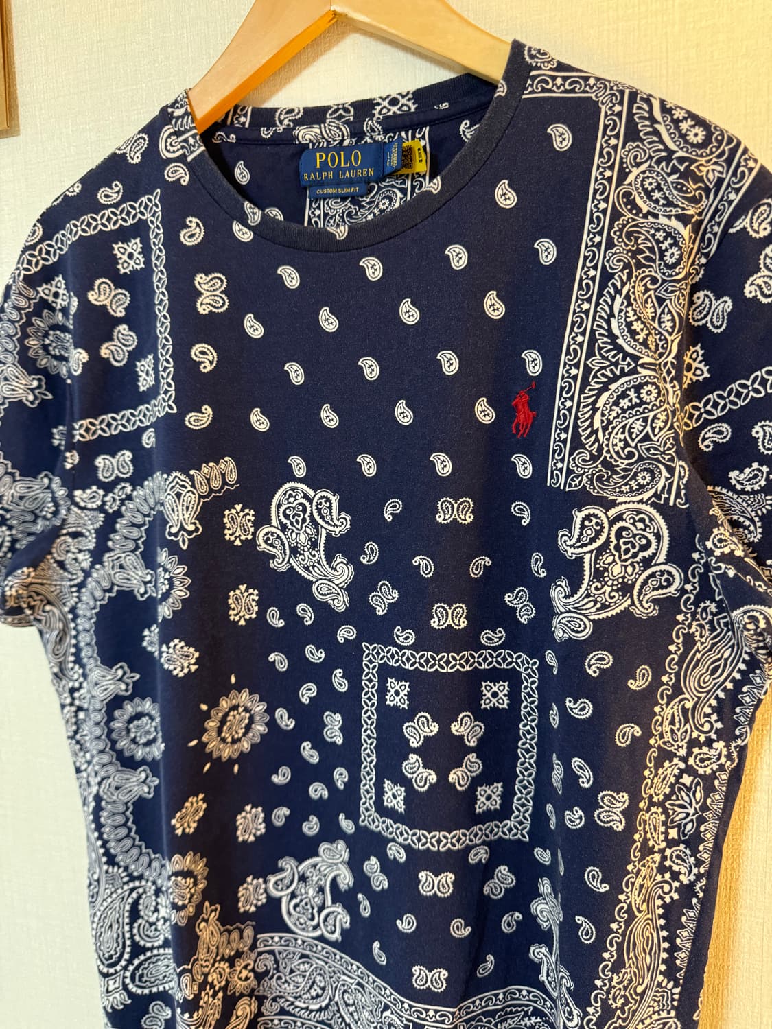 [L]폴로 랄프로렌 반다나 패턴 반팔티 네이비 상품이미지2