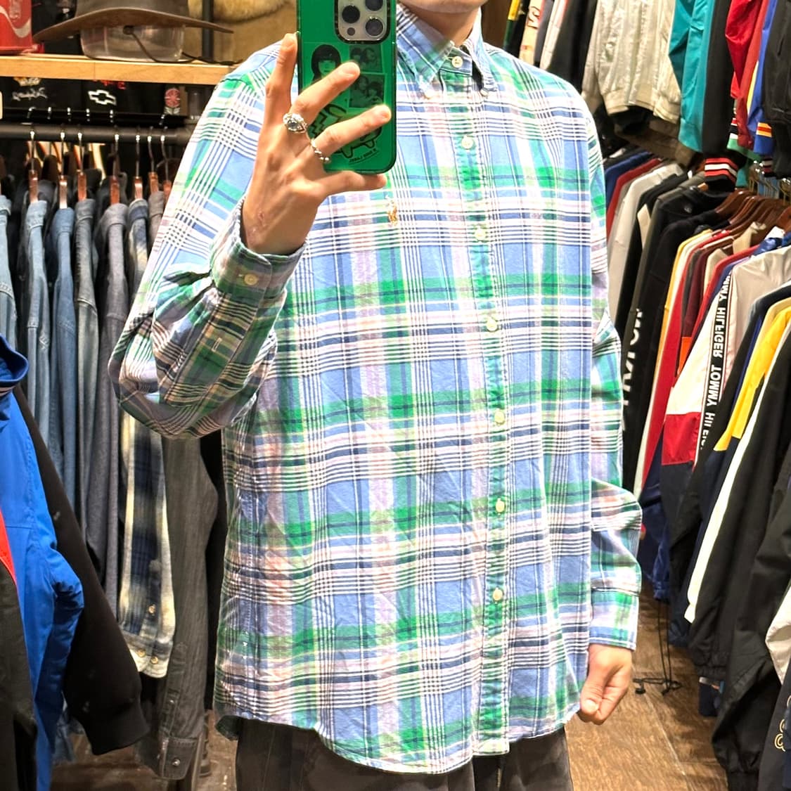 [HI] 폴로 랄프로렌 셔츠 체크블루 상품이미지4