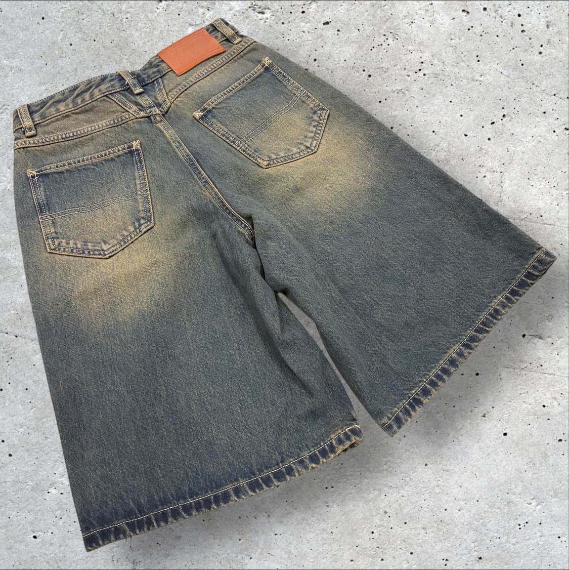 [S] 마리떼 프랑소와저버 워싱 롱 버뮤다 데님 반바지 C446 상품이미지1