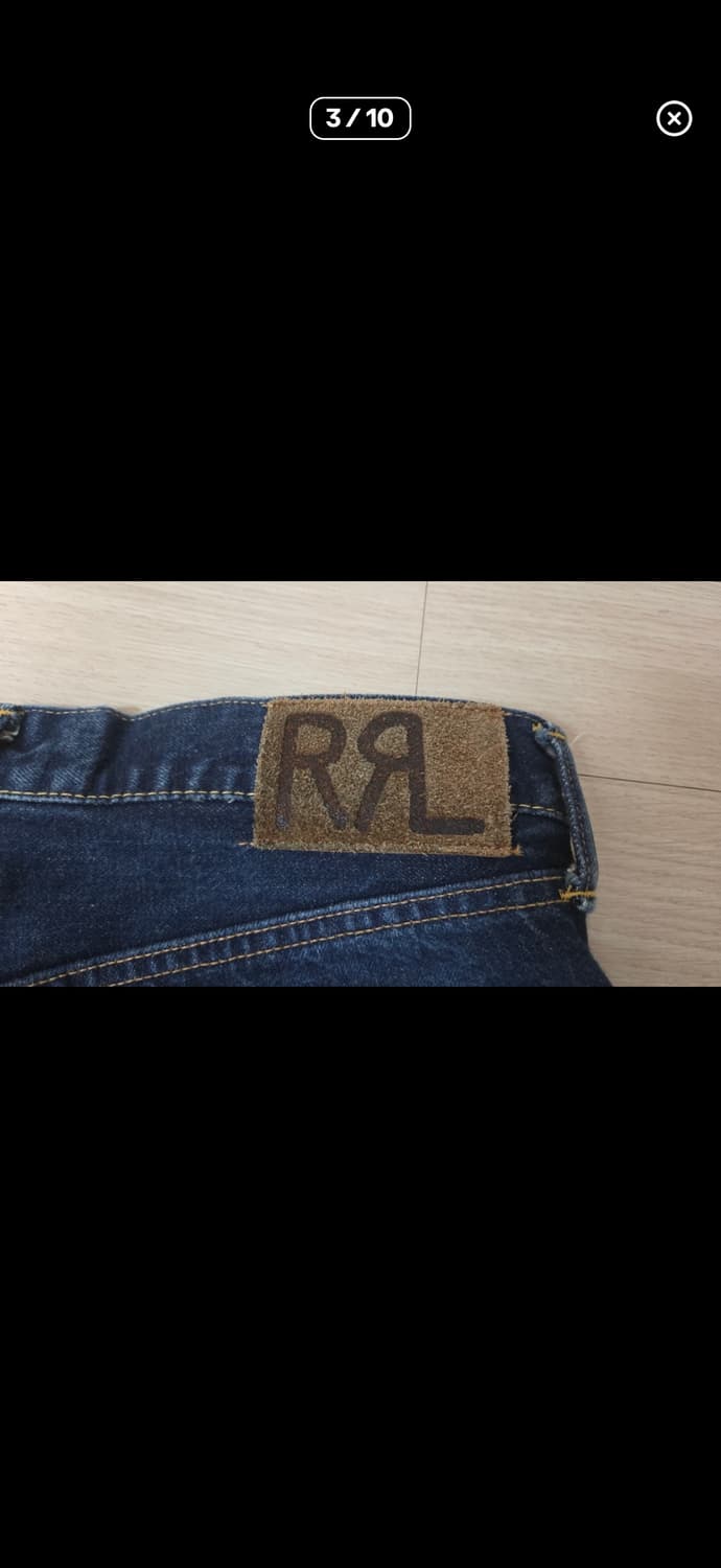 Rrl 스트레이트핏 데님 원워시 31-30 상품이미지3