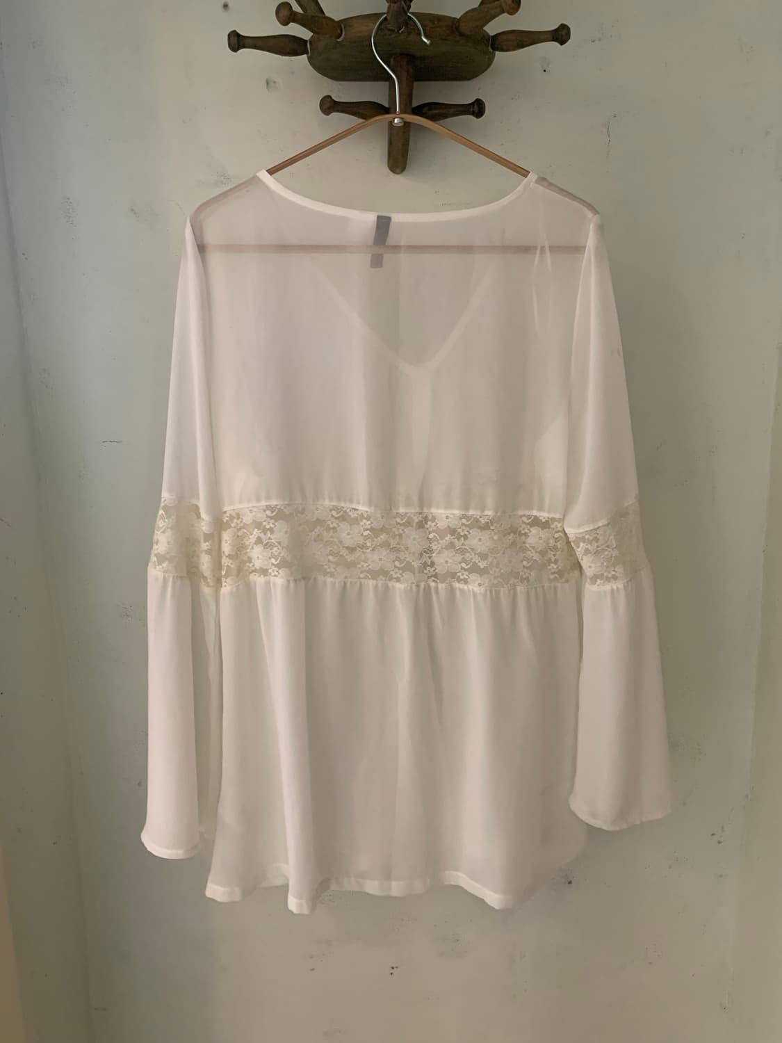 고퀄리티 빈티지 레이스 새틴 가디건 상품이미지4