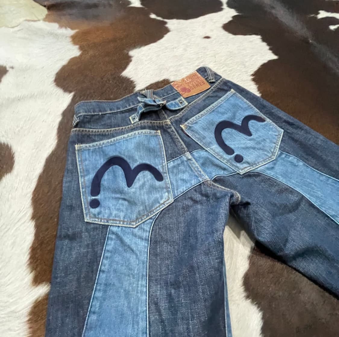 [28] EVISU 에비수 패치워크 데님 청바지 상품이미지2